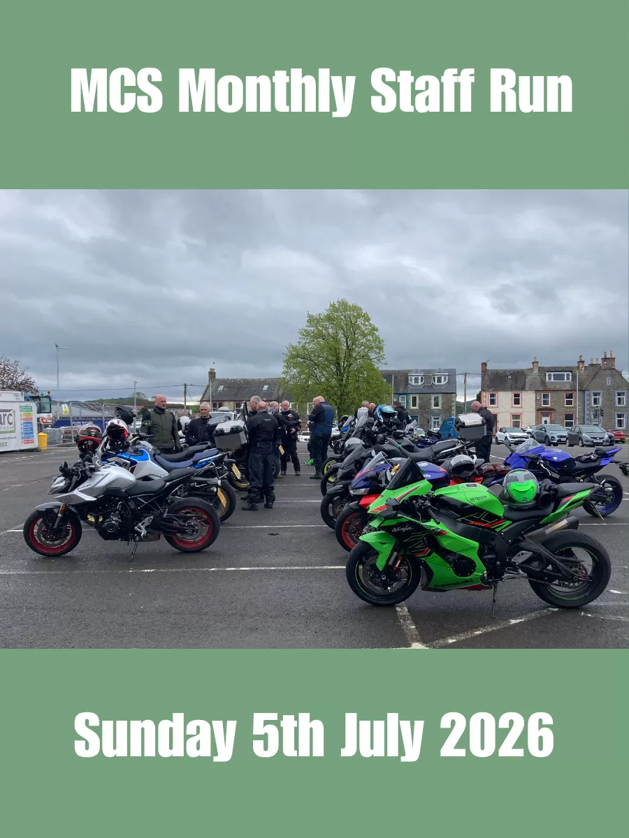 MCS Monthly Staff Ride out taking place on Sunday 7th June 2026
